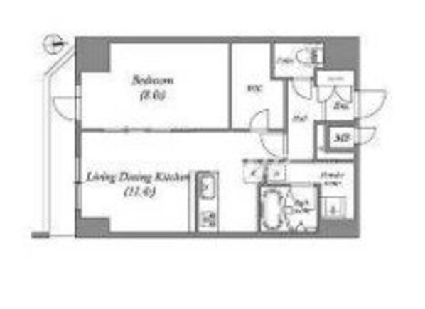 クオリタス浅草橋(QUALITAS浅草橋)の物件間取画像